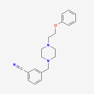 molecular formula C20H23N3O B14204566 3-{[4-(2-Phenoxyethyl)piperazin-1-yl]methyl}benzonitrile CAS No. 918482-05-0