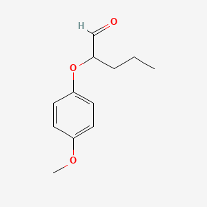 molecular formula C12H16O3 B14204609 2-(4-Methoxyphenoxy)pentanal CAS No. 833460-87-0