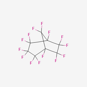 molecular formula C8F14 B14204627 1,2,2,3,3,4,4,5,6,6,7,7,8,8-Tetradecafluorobicyclo[3.2.1]octane CAS No. 918409-19-5