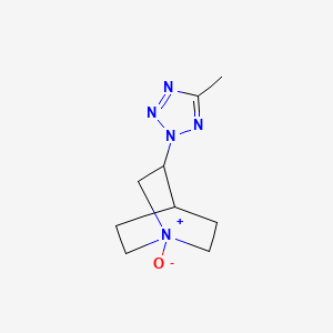 3-(5-Methyl-2H-tetrazol-2-yl)-1-oxo-1lambda~5~-azabicyclo[2.2.2]octane