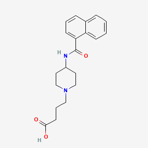 4-{4-[(Naphthalene-1-carbonyl)amino]piperidin-1-yl}butanoic acid