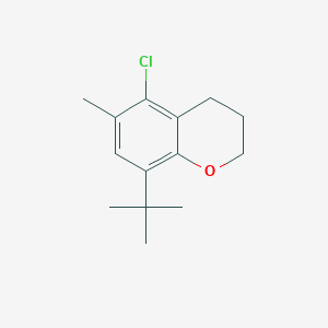 B14204639 8-tert-Butyl-5-chloro-6-methyl-3,4-dihydro-2H-1-benzopyran CAS No. 848492-94-4