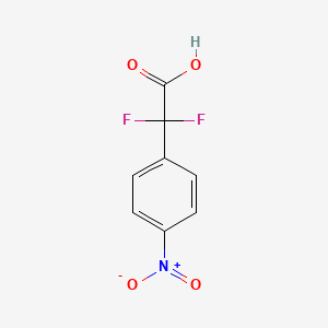 B1420465 2,2-Difluoro-2-(4-nitrophenyl)acetic acid CAS No. 206360-56-7