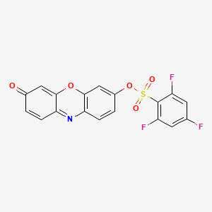 Benzenesulfonic acid, 2,4,6-trifluoro-, 3-oxo-3H-phenoxazin-7-yl ester