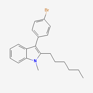 3-(4-Bromophenyl)-2-hexyl-1-methyl-1H-indole