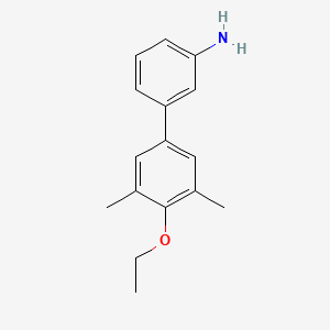 molecular formula C16H19NO B1420471 3-(3,5-ジメチル-4-エトキシフェニル)アニリン CAS No. 1187386-08-8