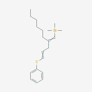 Trimethyl{2-[3-(phenylsulfanyl)prop-2-en-1-yl]oct-1-en-1-yl}silane