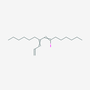 7-Iodo-9-(prop-2-EN-1-ylidene)pentadec-7-ene