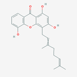 4-(3,7-Dimethylocta-2,6-dien-1-YL)-1,3,5-trihydroxy-9H-xanthen-9-one