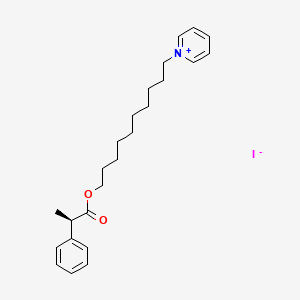 1-(10-{[(2R)-2-Phenylpropanoyl]oxy}decyl)pyridin-1-ium iodide