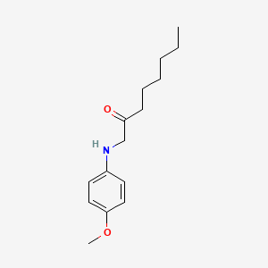 1-(4-Methoxyanilino)octan-2-one