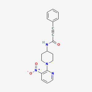 N-[1-(3-Nitropyridin-2-yl)piperidin-4-yl]-3-phenylprop-2-ynamide