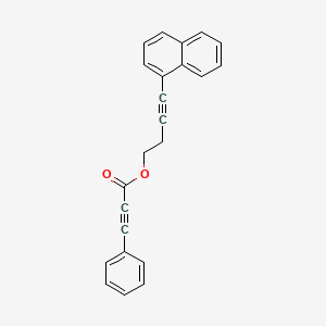 4-naphthalen-1-ylbut-3-ynyl 3-phenylprop-2-ynoate