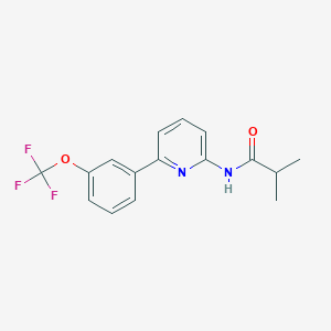 2-Methyl-N-{6-[3-(trifluoromethoxy)phenyl]pyridin-2-yl}propanamide