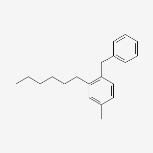 1-Benzyl-2-hexyl-4-methylbenzene