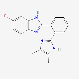 1H-Benzimidazole, 2-[2-(4,5-dimethyl-1H-imidazol-2-yl)phenyl]-5-fluoro-