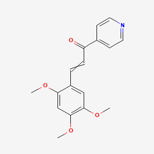 molecular formula C17H17NO4 B14204981 1-(Pyridin-4-yl)-3-(2,4,5-trimethoxyphenyl)prop-2-en-1-one CAS No. 851663-34-8