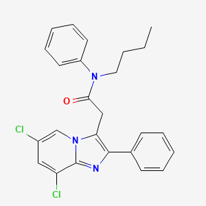 N-Butyl-2-(6,8-dichloro-2-phenylimidazo[1,2-a]pyridin-3-yl)-N-phenylacetamide