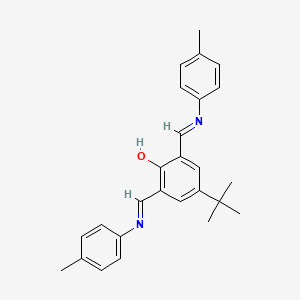 4-tert-Butyl-6-[(4-methylanilino)methylidene]-2-{(E)-[(4-methylphenyl)imino]methyl}cyclohexa-2,4-dien-1-one