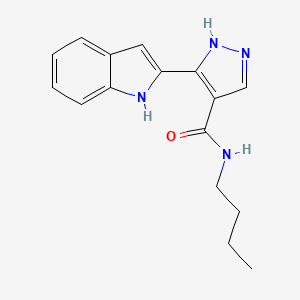 N-Butyl-3-(2H-indol-2-ylidene)-2,3-dihydro-1H-pyrazole-4-carboxamide