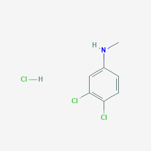 molecular formula C7H8Cl3N B1420500 3,4-二氯-N-甲基苯胺盐酸盐 CAS No. 1187385-65-4