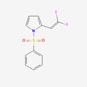 1H-Pyrrole, 2-(2,2-diiodoethenyl)-1-(phenylsulfonyl)-