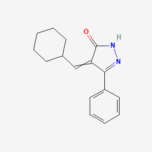 4-(Cyclohexylmethylidene)-5-phenyl-2,4-dihydro-3H-pyrazol-3-one