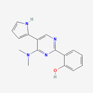 6-[6-(Dimethylamino)-5-(1H-pyrrol-2-yl)pyrimidin-2(1H)-ylidene]cyclohexa-2,4-dien-1-one