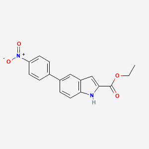 Ethyl 5-(4-nitrophenyl)-1H-indole-2-carboxylate