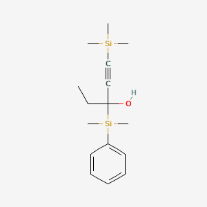 3-[Dimethyl(phenyl)silyl]-1-(trimethylsilyl)pent-1-yn-3-ol