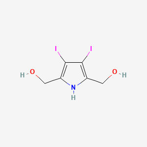 1H-Pyrrole-2,5-dimethanol, 3,4-diiodo-