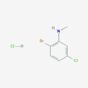 B1420521 2-Bromo-5-chloro-N-methylaniline hydrochloride CAS No. 1187386-26-0