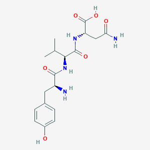 molecular formula C18H26N4O6 B14205220 L-Tyrosyl-L-valyl-L-asparagine CAS No. 833482-76-1