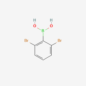 molecular formula C6H5BBr2O2 B1420528 (2,6-二溴苯基)硼酸 CAS No. 851756-50-8