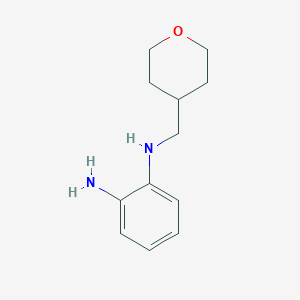 B1420530 N1-[(oxan-4-yl)methyl]benzene-1,2-diamine CAS No. 1086386-02-8