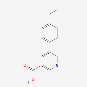 molecular formula C14H13NO2 B1420534 5-(4-Ethylphenyl)nicotinic acid CAS No. 1048308-04-8