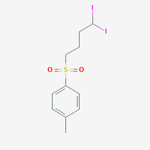 1-(4,4-Diiodobutane-1-sulfonyl)-4-methylbenzene