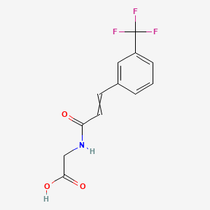 Glycine, N-[1-oxo-3-[3-(trifluoromethyl)phenyl]-2-propenyl]-