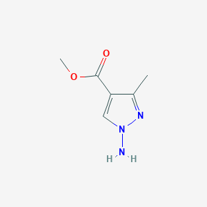 B142054 methyl 1-amino-3-methyl-1H-pyrazole-4-carboxylate CAS No. 150017-50-8