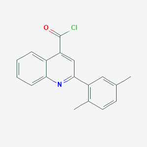 molecular formula C18H14ClNO B1420541 2-(2,5-二甲苯基)喹啉-4-羰基氯 CAS No. 1160264-72-1