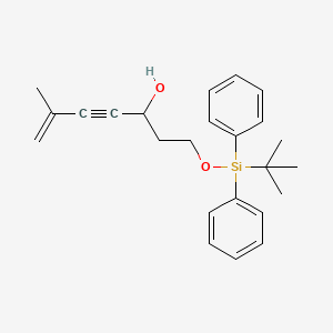 1-{[tert-Butyl(diphenyl)silyl]oxy}-6-methylhept-6-en-4-yn-3-ol