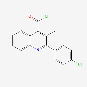 B1420547 2-(4-Chlorophenyl)-3-methylquinoline-4-carbonyl chloride CAS No. 1160264-95-8