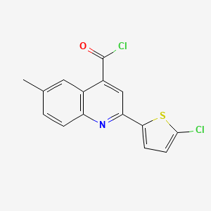 B1420557 2-(5-Chloro-2-thienyl)-6-methylquinoline-4-carbonyl chloride CAS No. 1160253-37-1
