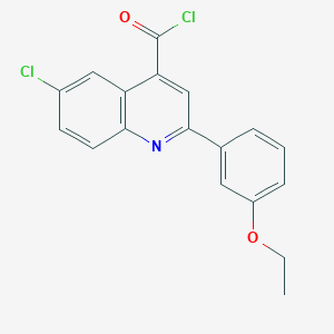 B1420561 6-Chloro-2-(3-ethoxyphenyl)quinoline-4-carbonyl chloride CAS No. 1160263-34-2