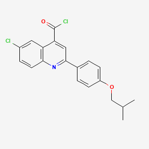 B1420562 6-Chloro-2-(4-isobutoxyphenyl)quinoline-4-carbonyl chloride CAS No. 1160263-41-1