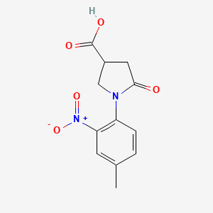 B1420565 1-(4-Methyl-2-nitrophenyl)-5-oxopyrrolidine-3-carboxylic acid CAS No. 1160264-10-7