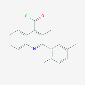 molecular formula C19H16ClNO B1420567 2-(2,5-二甲苯基)-3-甲基喹啉-4-甲酰氯 CAS No. 1160264-98-1