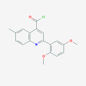 B1420577 2-(2,5-Dimethoxyphenyl)-6-methylquinoline-4-carbonyl chloride CAS No. 1160253-79-1