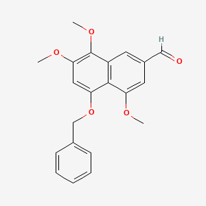 5-(Benzyloxy)-4,7,8-trimethoxynaphthalene-2-carbaldehyde