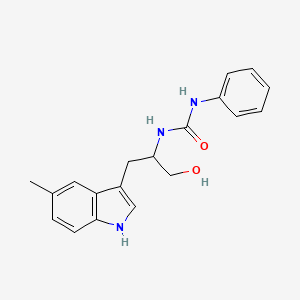 N-[1-Hydroxy-3-(5-methyl-1H-indol-3-yl)propan-2-yl]-N'-phenylurea